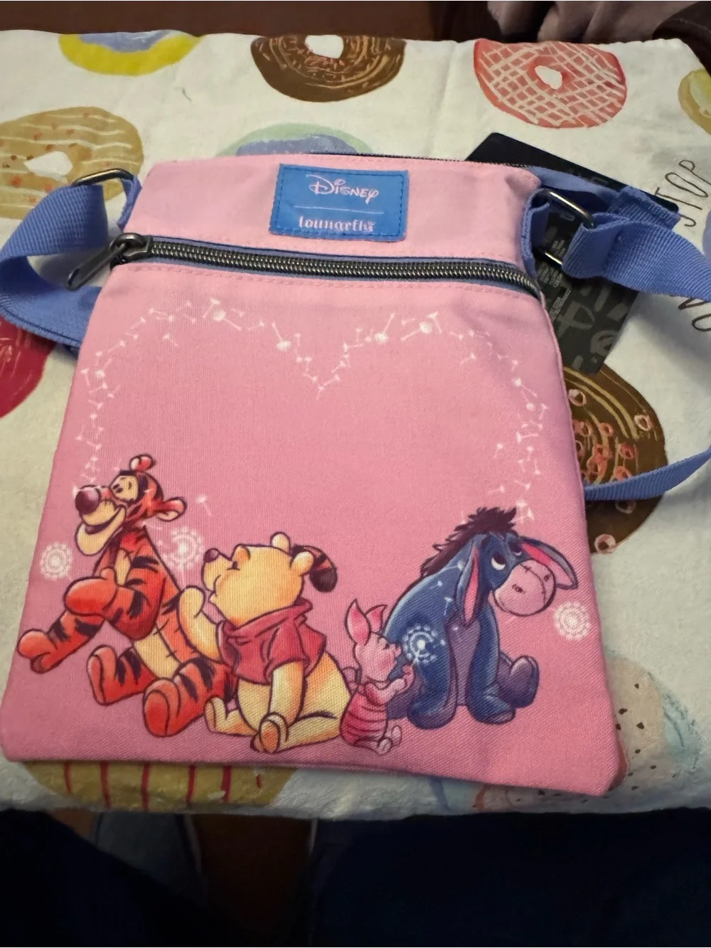 Disney Pink Kids Crossbody Bag with Winnie the Pooh Characters
